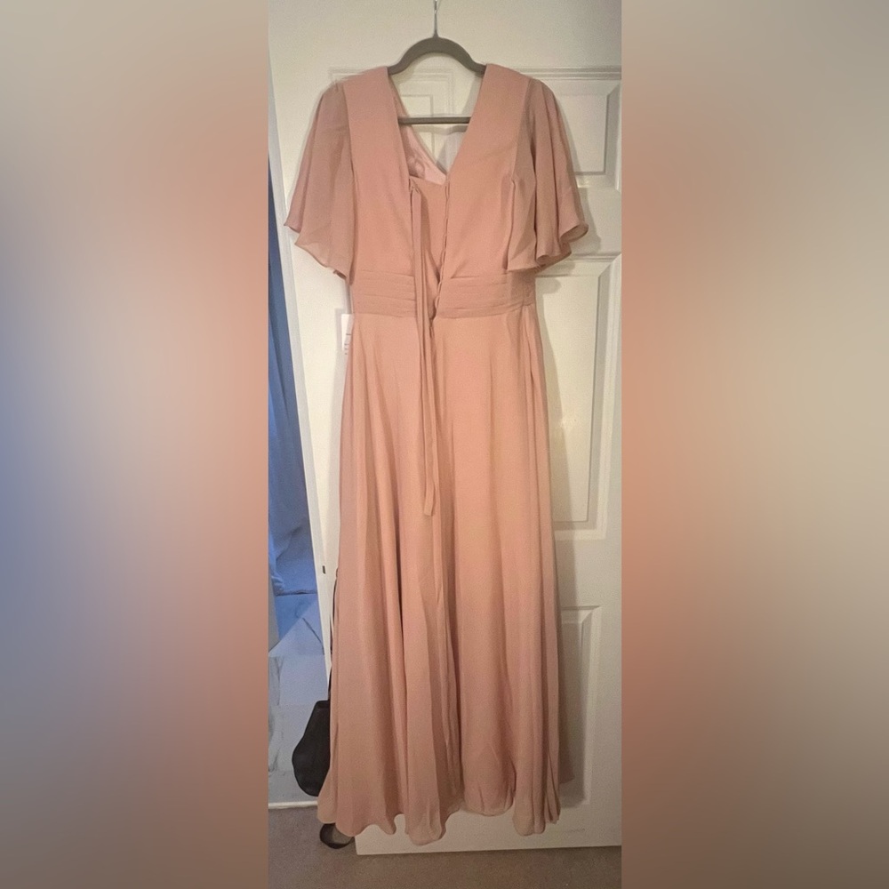 Chic Blush Maxi Dress Size 10 - Picture 6 of 7